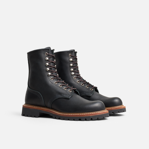 Red Wing Logger Boots - 4501 8-Inch Black Oil Slick